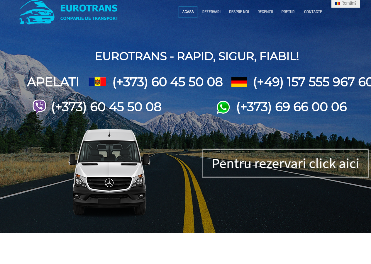 Сайт компании по перевозке пассажиров - https://germania-moldova.md/